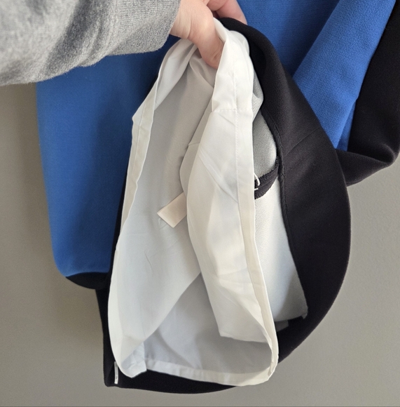 Kate Spade Maysie Color Block Tank Shift Dress In Blue Black White Size 6 - Picture 7 of 8